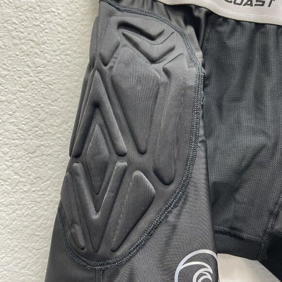 West Coast Goalkeeping Padded Shorts Large Black Soccer GoalKeeper Compression - Picture 7 of 7